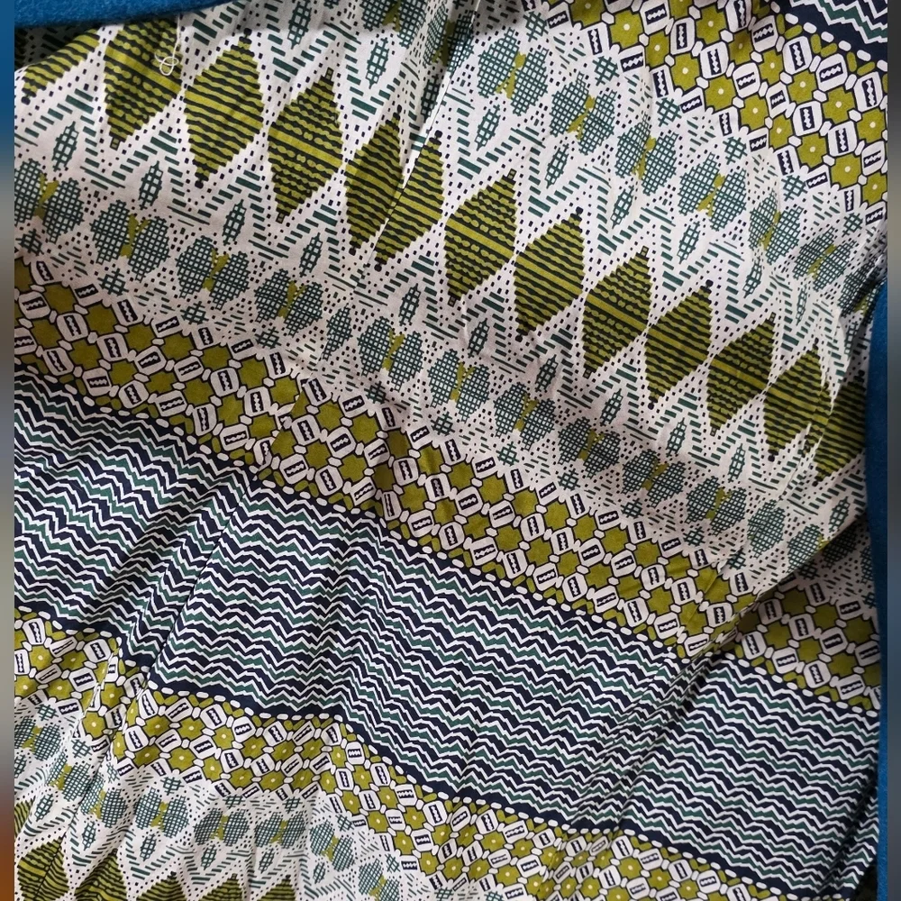 Elevenses By Anthropologie Wool Blue Coat‎ with Belt & Oversizee Collar Sz 8 - Picture 5 of 5